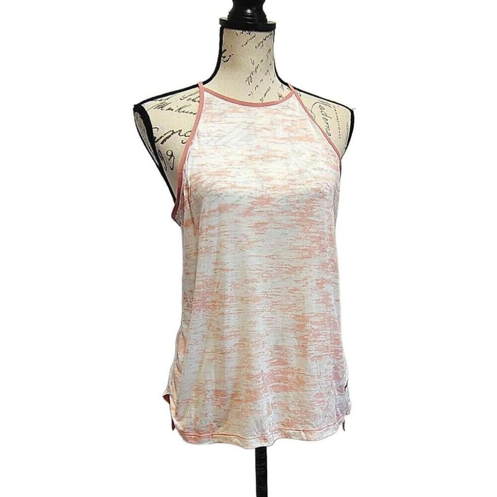 Nike Breath DRI-FIT Womens Athletic Tank Top XS Racerback Peach Pink Gym Workout - Picture 2 of 9